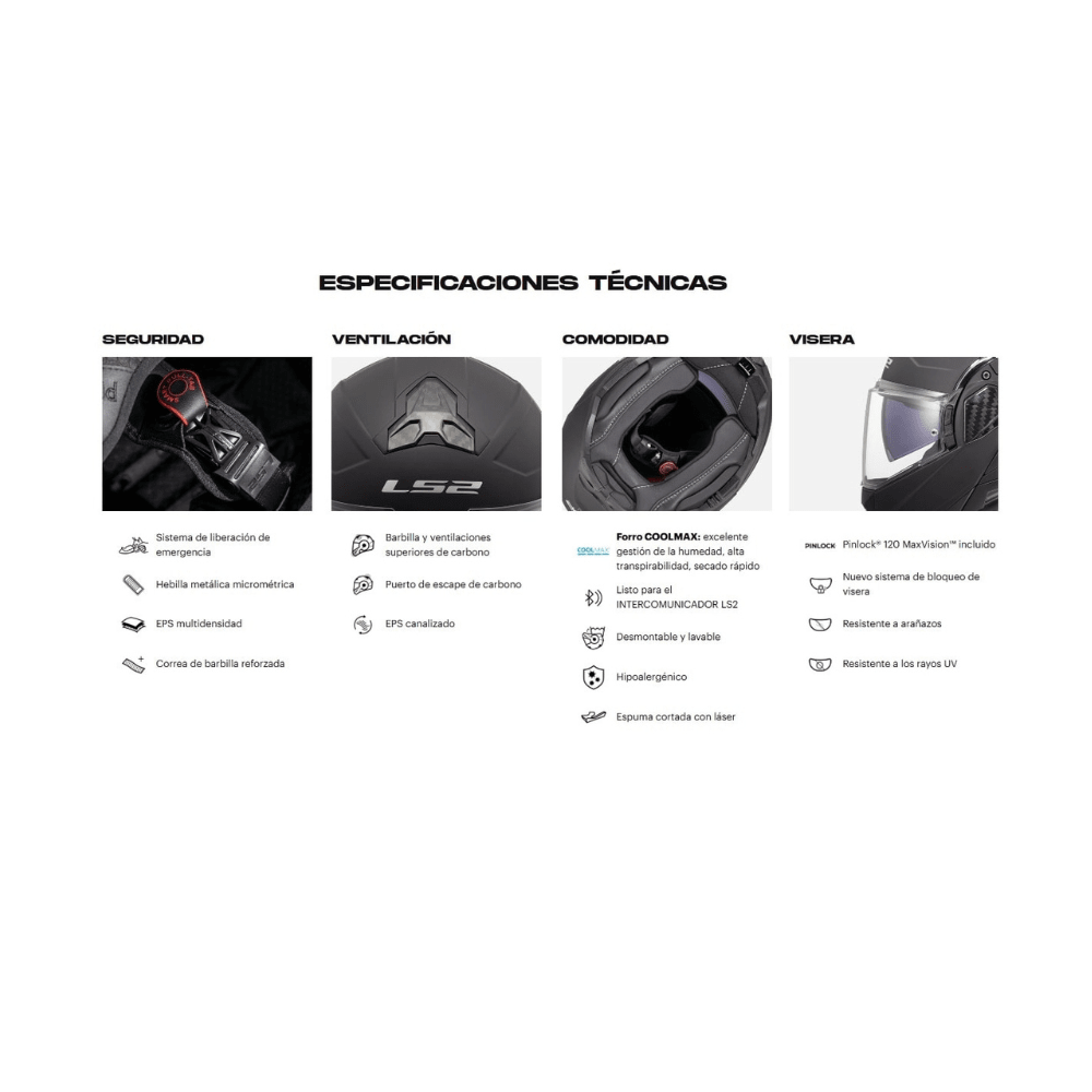 CASCO PARA MOTO LS2 FF910 ADVANT II TRIPLE GRIS MATE7