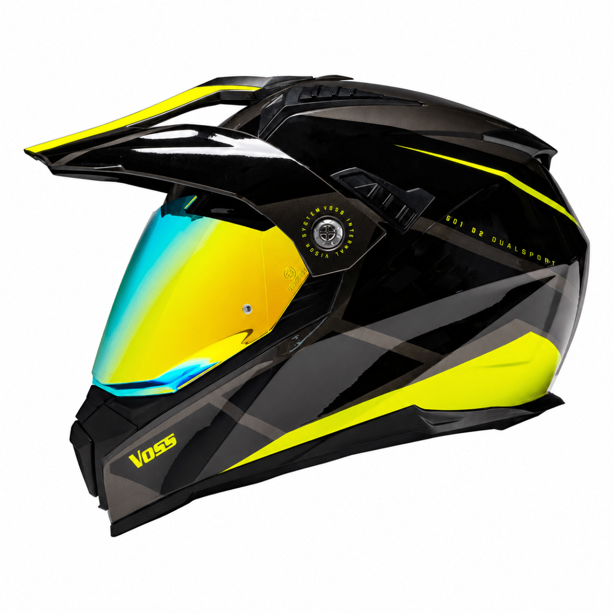 CASCO VOSS 601-D2 NEGRO VERDE | CONQUISTA CUALQUIER TERRENO CON TOTAL SEGURIDAD1