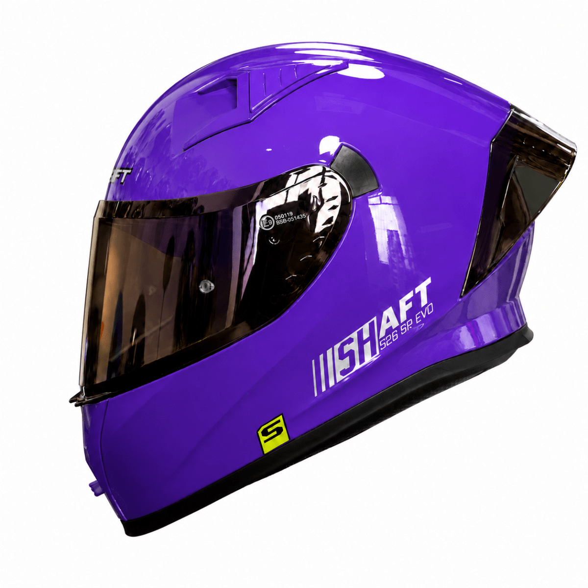 CASCO SHAFT 526SP SOLID MORADO BRILLO | CERTIFICADO DOT ACREDITADO1