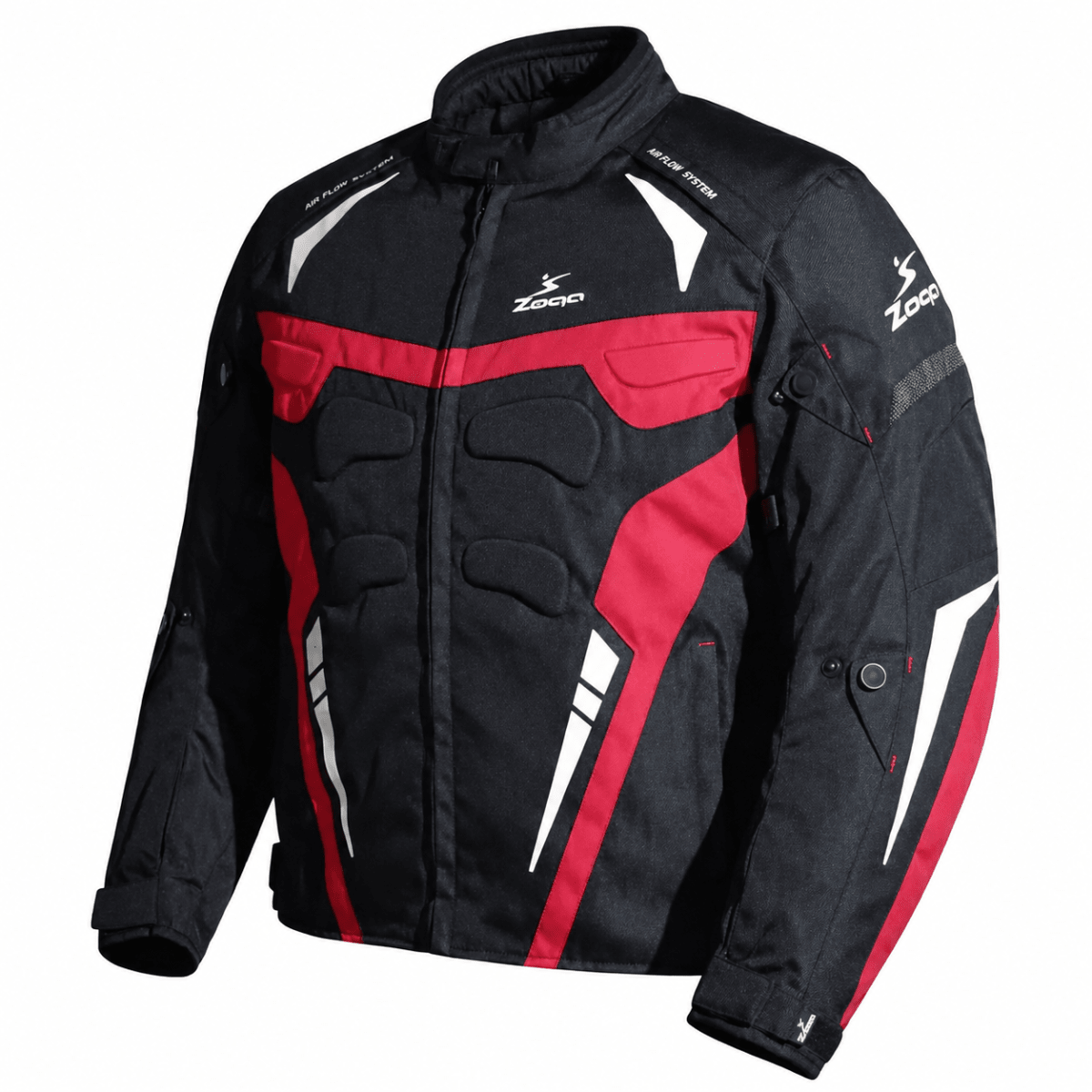 CHAQUETA PARA MOTOCICLISTAS SAFE DRIVE NEGRA ROJO | NACIDA PARA DESAFÍOS2