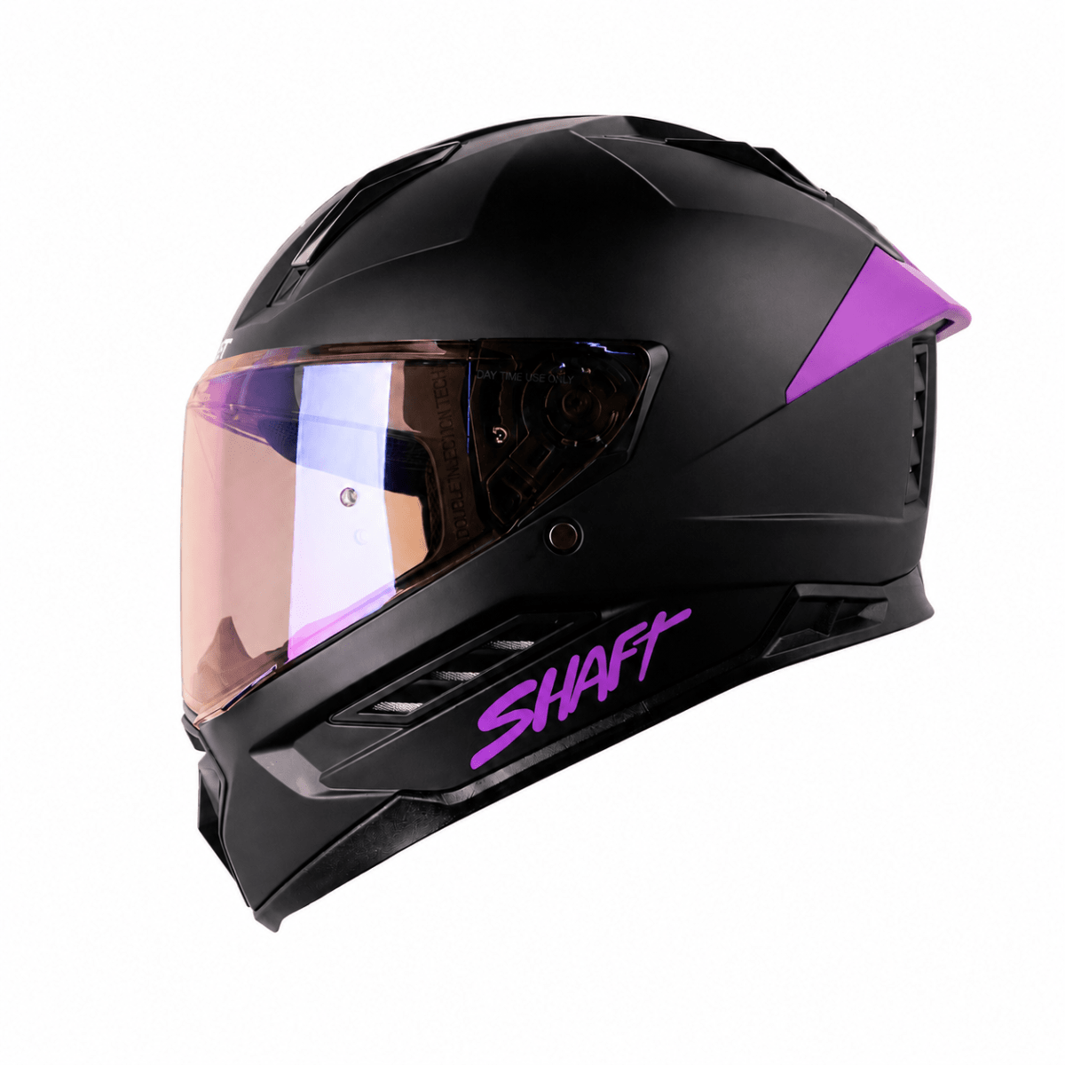 CASCO SHAFT 595 SOLID NEGRO MORADO | ATRÉVETE A DESTACAR EN CADA RECORRIDO1