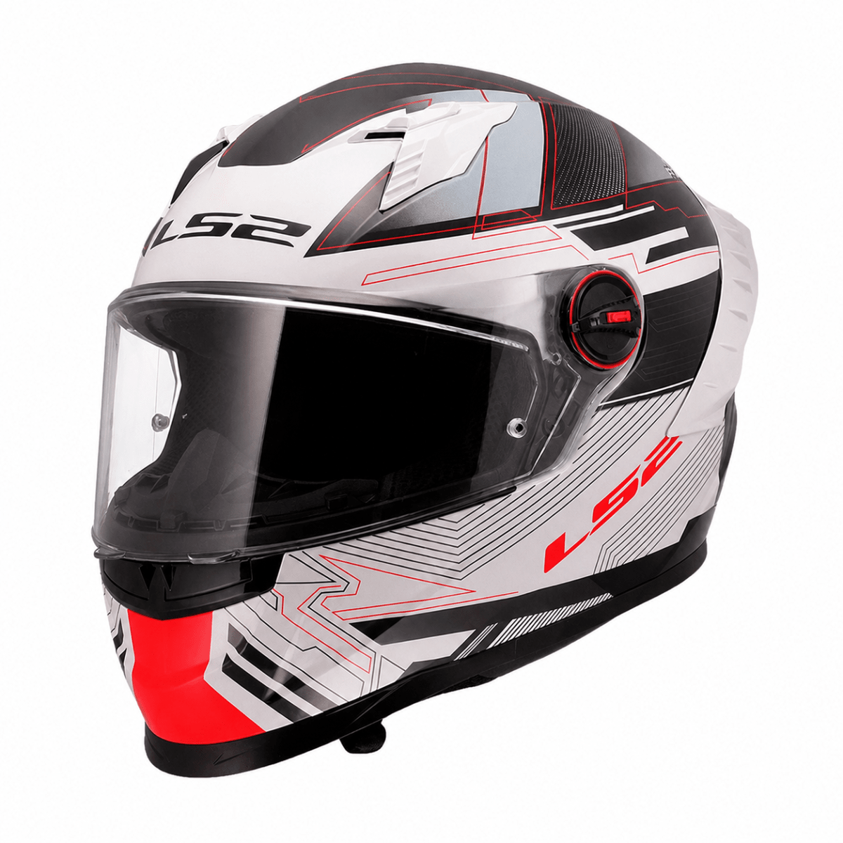 CASCO LS2 FF816 COSMOS DIGITAL BLANCO NEGRO ROJO |  TECNOLOGÍA Y DISEÑO1