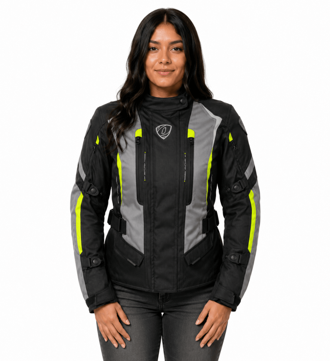 CCHAQUETA OCTANE TERESSA II GRIS AMARILLO | SEGURIDAD PARA CADA AVENTURA4
