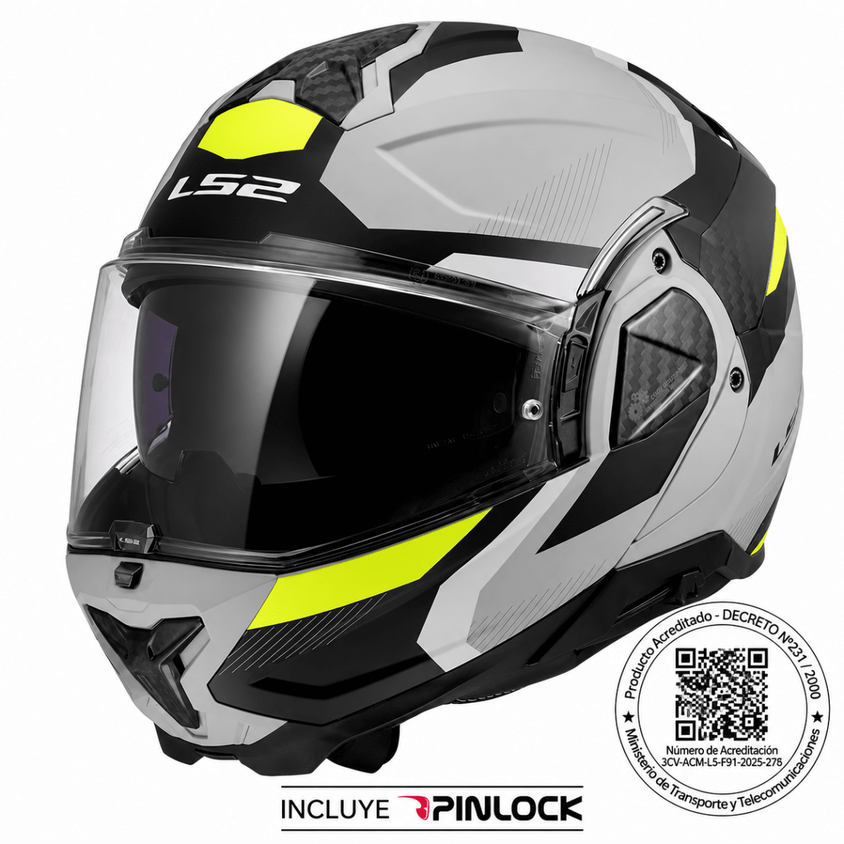 CASCO LS2 FF910 ADVANT II TRIPLE GRIS MATE | CERTIFICADO ECE 22.061