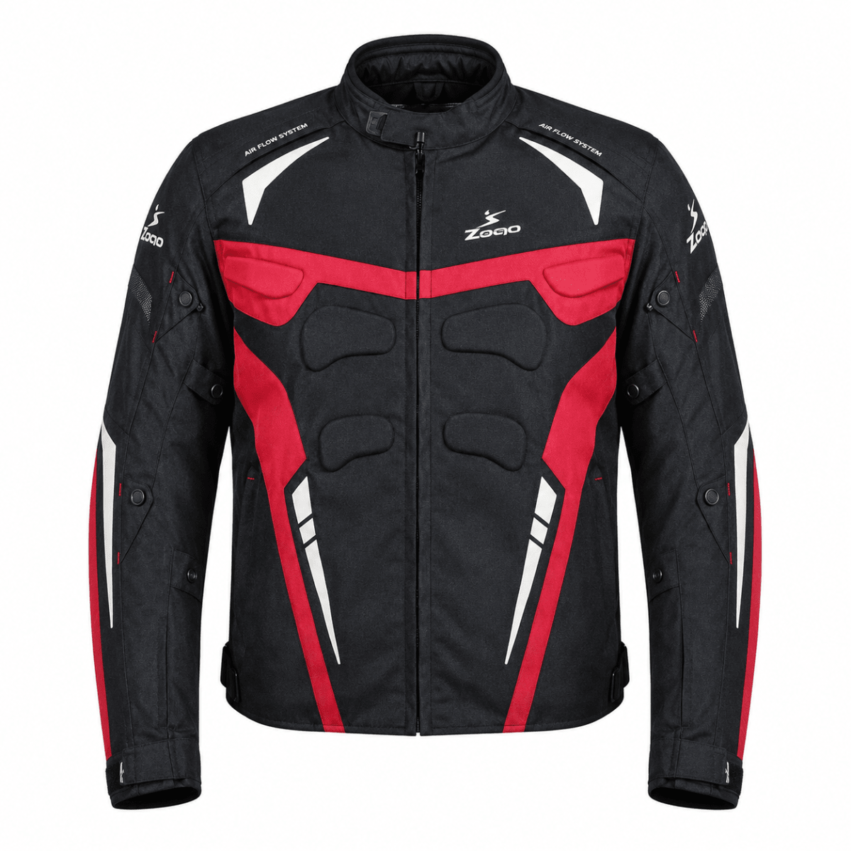 CHAQUETA PARA MOTOCICLISTAS SAFE DRIVE NEGRA ROJO | NACIDA PARA DESAFÍOS1