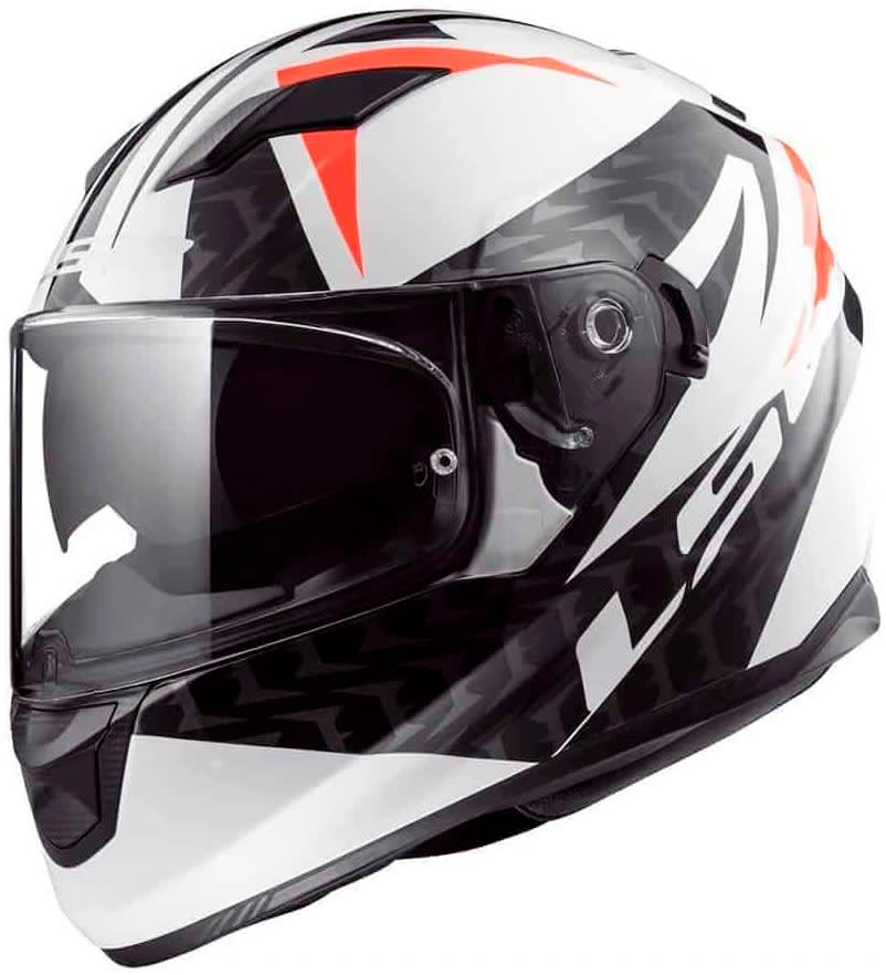 CASCO LS2 FF320 STREAM EVO COMMANDER BLANCO NEGRO ROJO | CERTIFICADO ECE 22.051