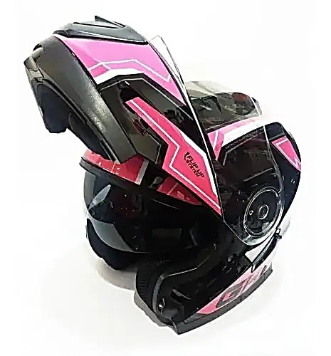CASCO ABATIBLE GHB 160 STARK NEGRO ROSA | PROTECCIÓN Y COMODIDAD PARA CADA RUTA3