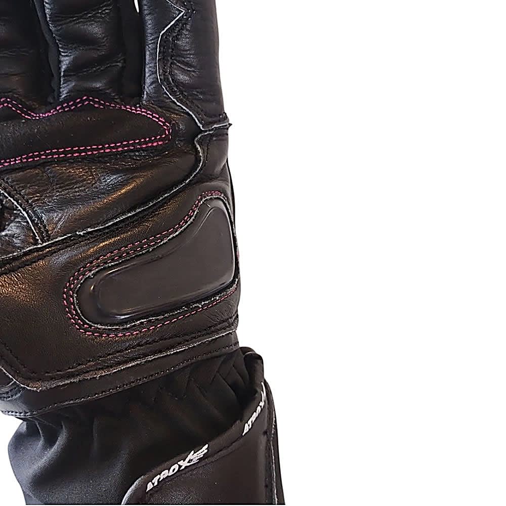 GUANTE ATROX MIG CUERO Y TEXTIL NEGRO ROSA | PROTECCIÓN Y CONFORT EN CADA RUTA2