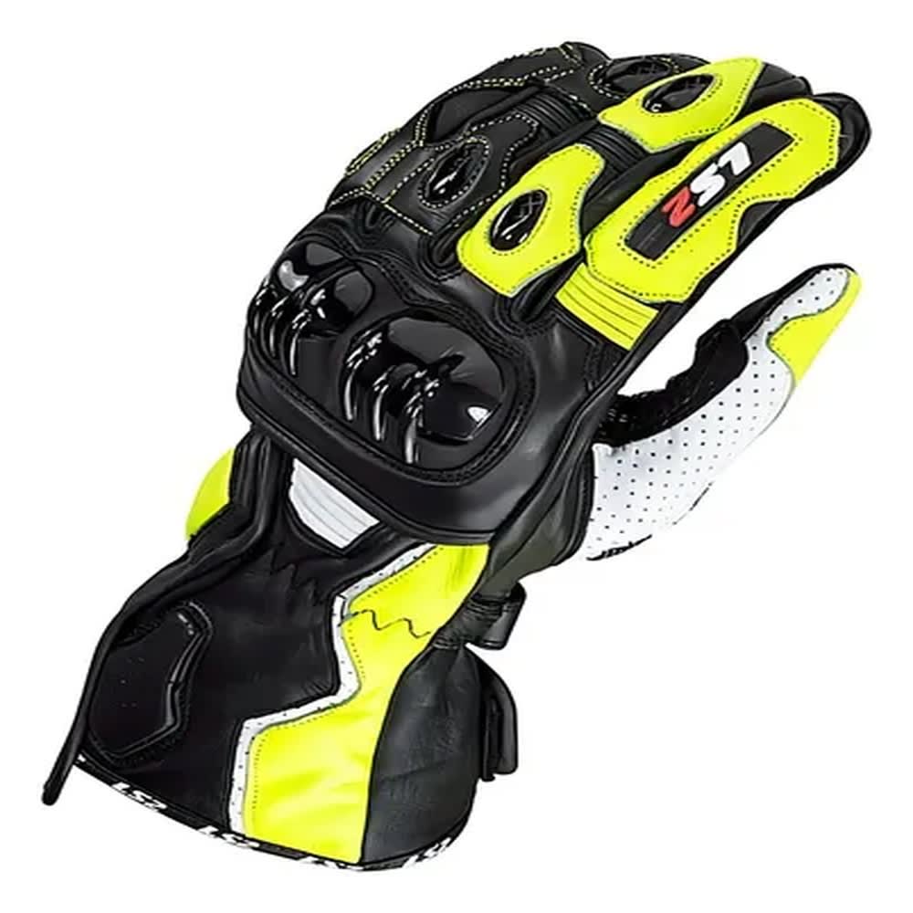GUANTE LS2 RACING SWIFT HOMBRE AMARILLO FLÚOR | RENDIMIENTO DEPORTIVO PARA CADA CURVA1