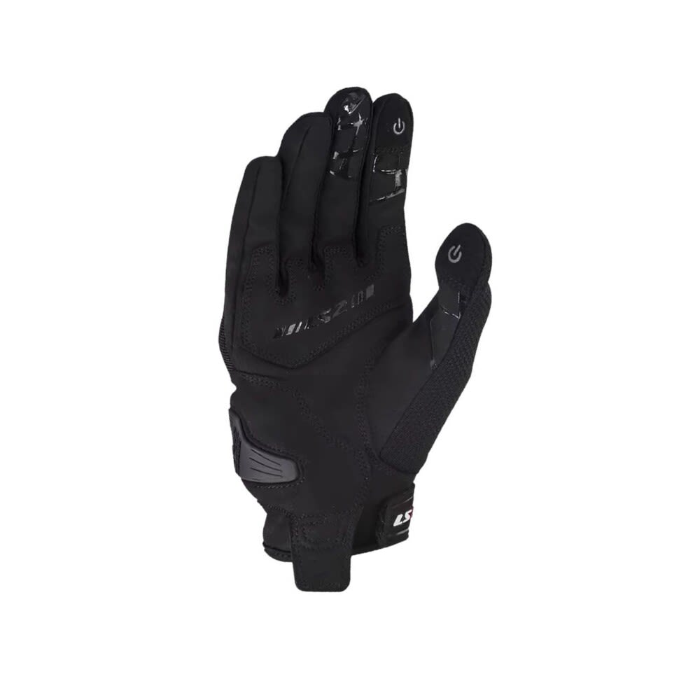 GUANTE PARA MOTO LS2 DART NEGRO HOMBRE2