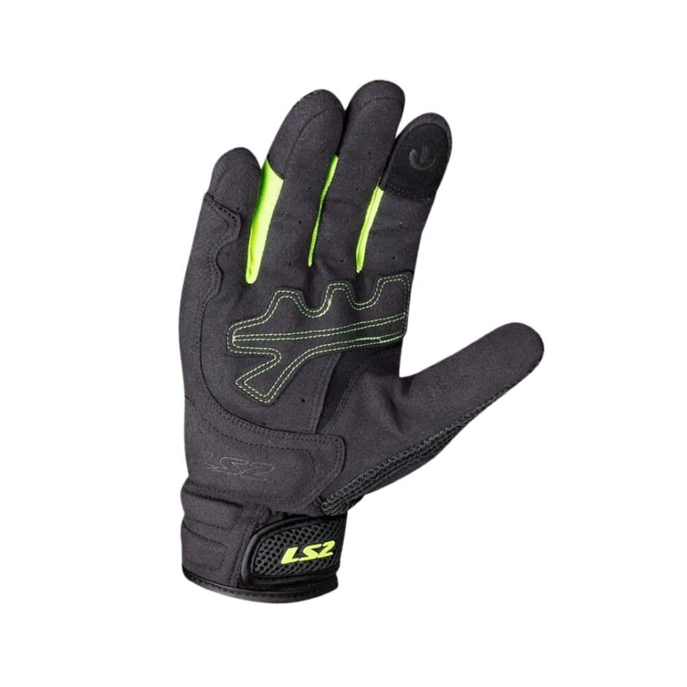 GUANTE LS2 KUBRA NEGRO AMARILLO HOMBRE2