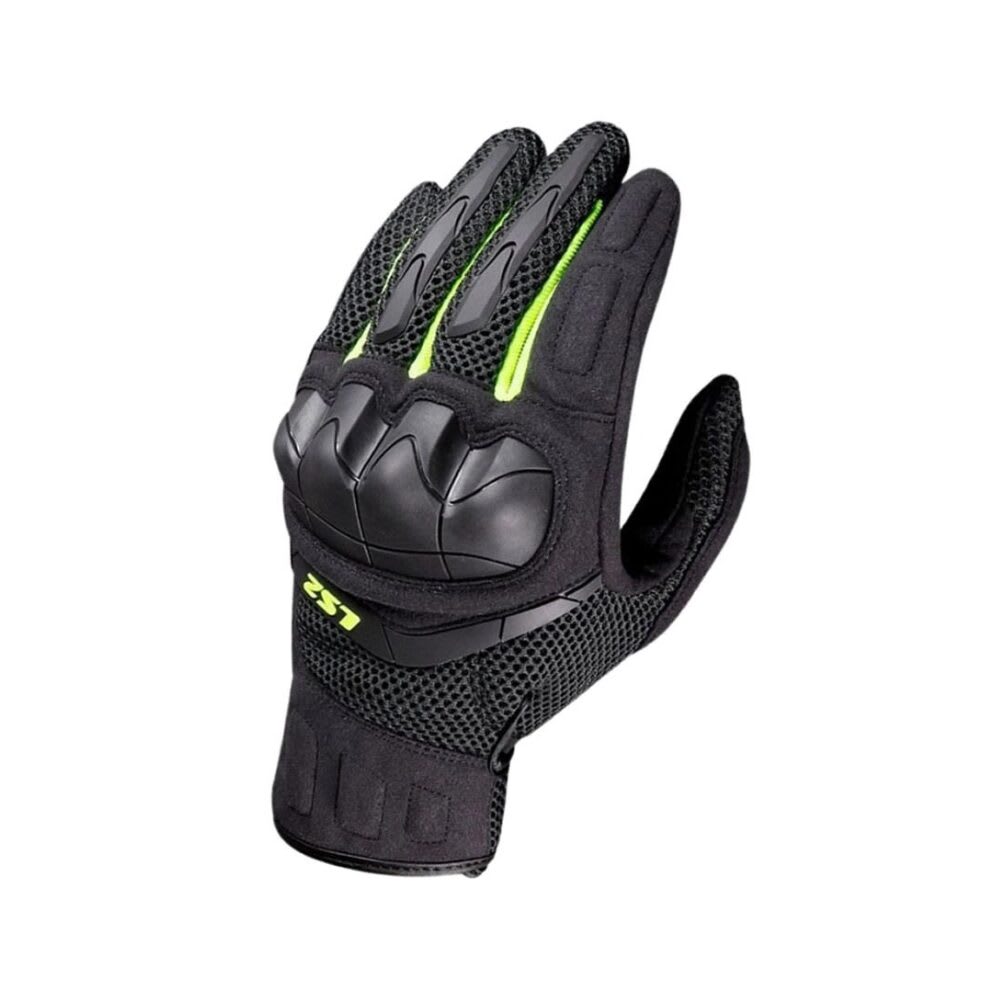 GUANTE LS2 KUBRA NEGRO AMARILLO HOMBRE1