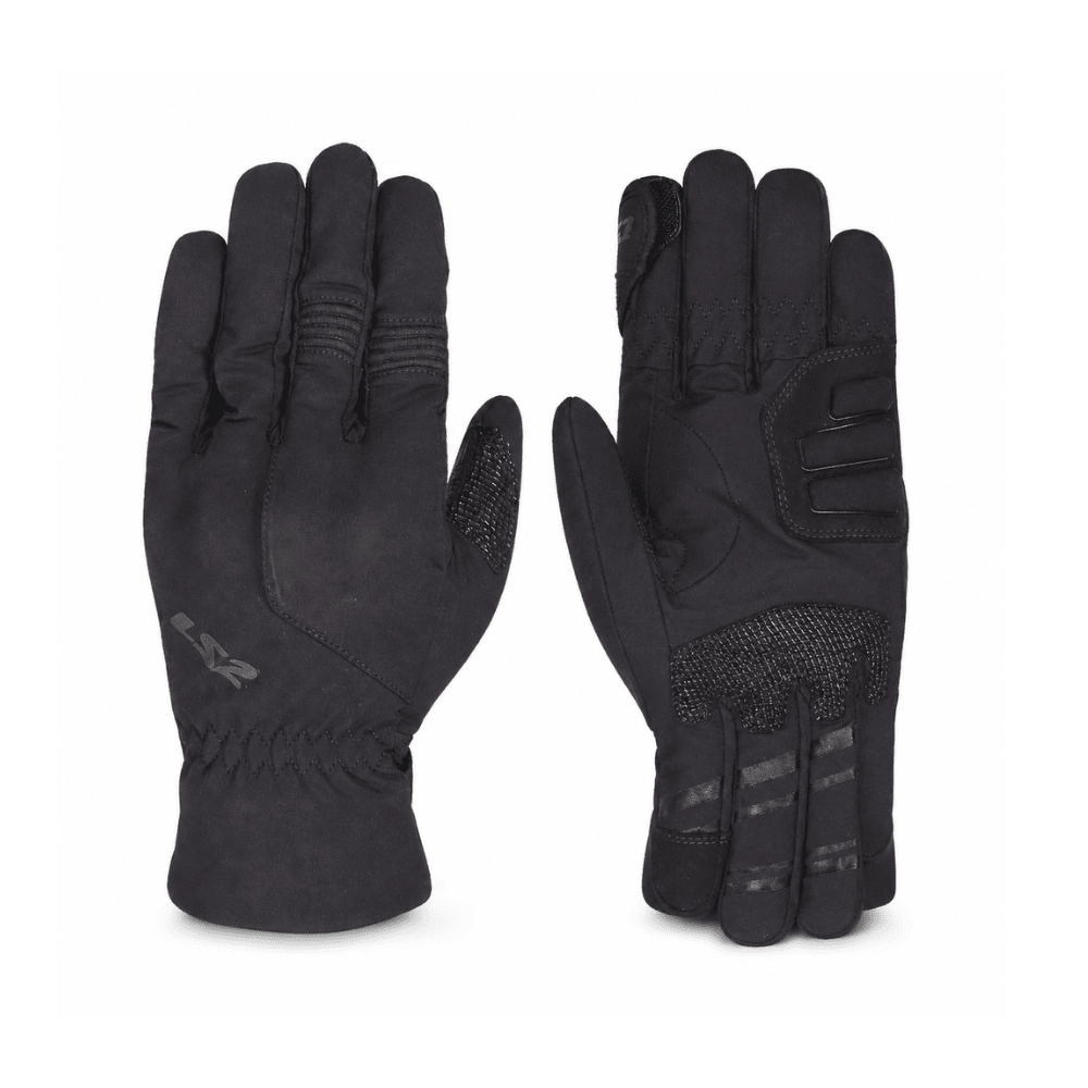GUANTES PARA MOTO LS2 URBS II NEGRO IMPERMEABLES1