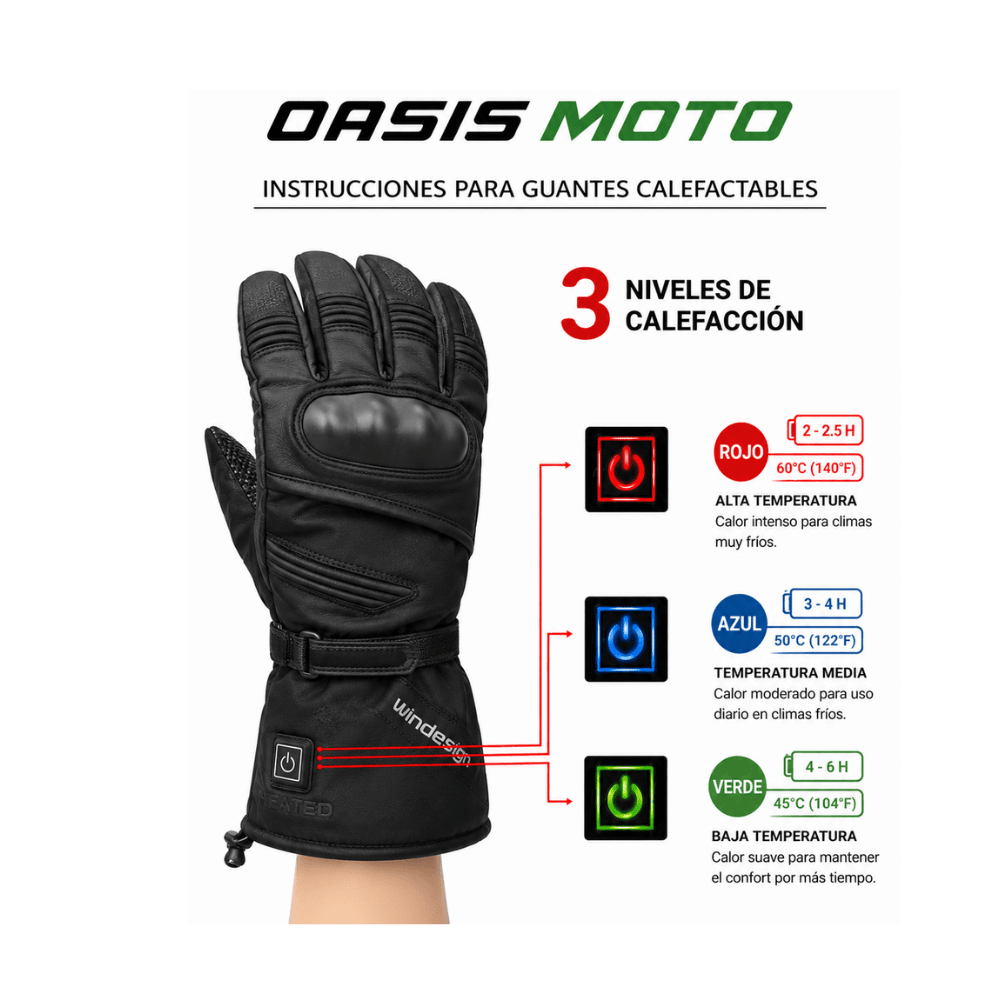 GUANTE PARA MOTO ELÉCTRICO CALEFACCIONADO MUJER5