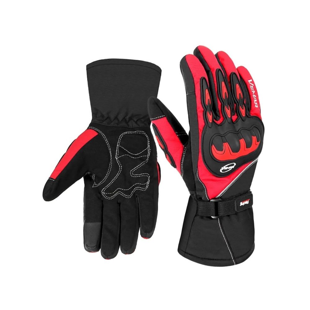 GUANTES PARA MOTO LARGOS INVIERNO AXE ROJO1