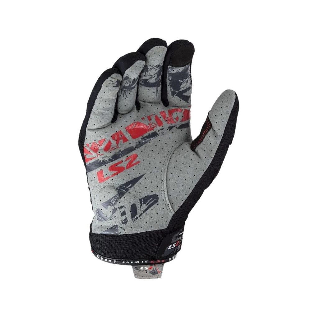 GUANTE PARA MOTO LS2 CHAKI NEGRO HOMBRE2
