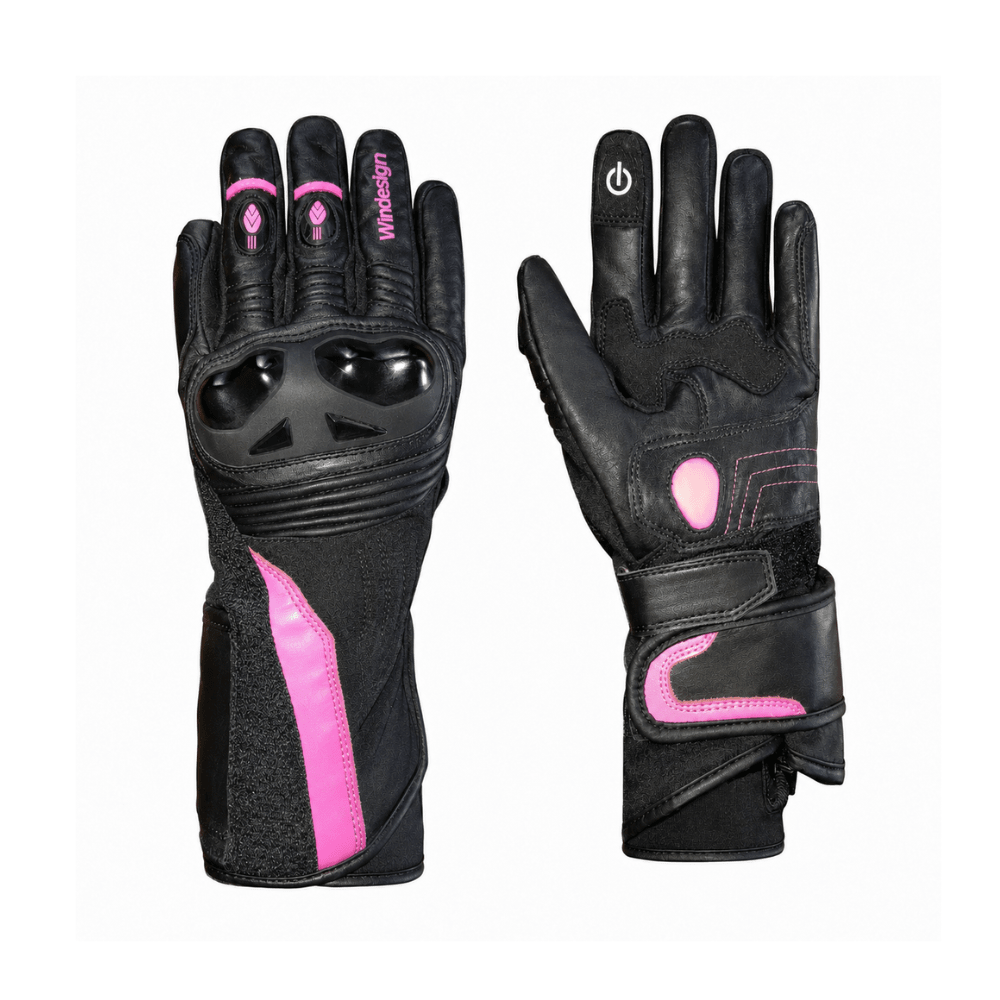 GUANTE PARA MOTO DE INVIERNO MUJER ICE PINK1