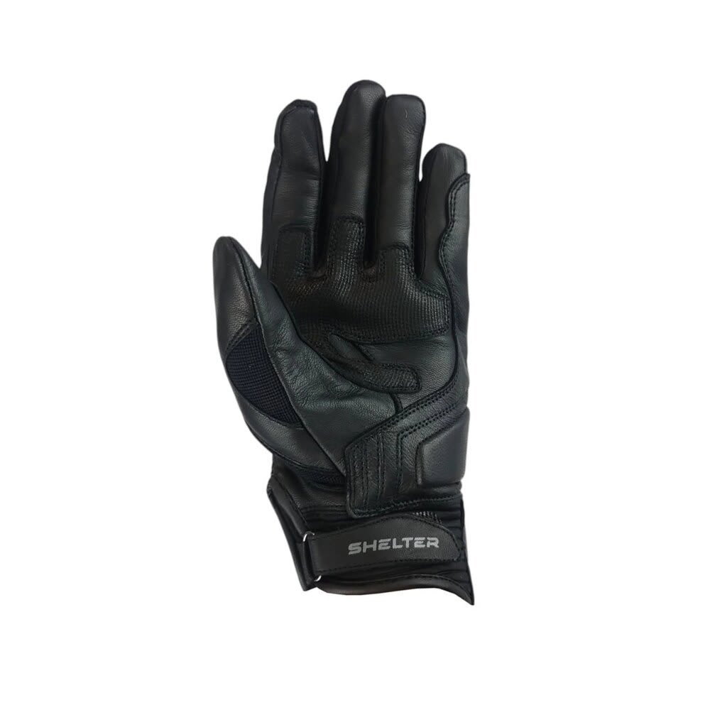 GUANTE PARA MOTO SHELTER META CUERO NEGRO (SH-08-8046)2