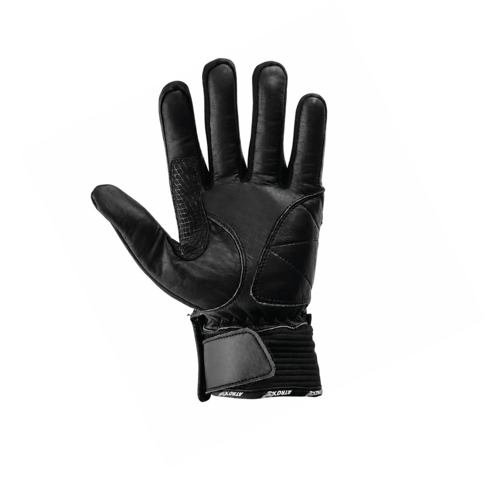 GUANTE ATROX MIG CUERO Y TEXTIL NEGRO ROSA6