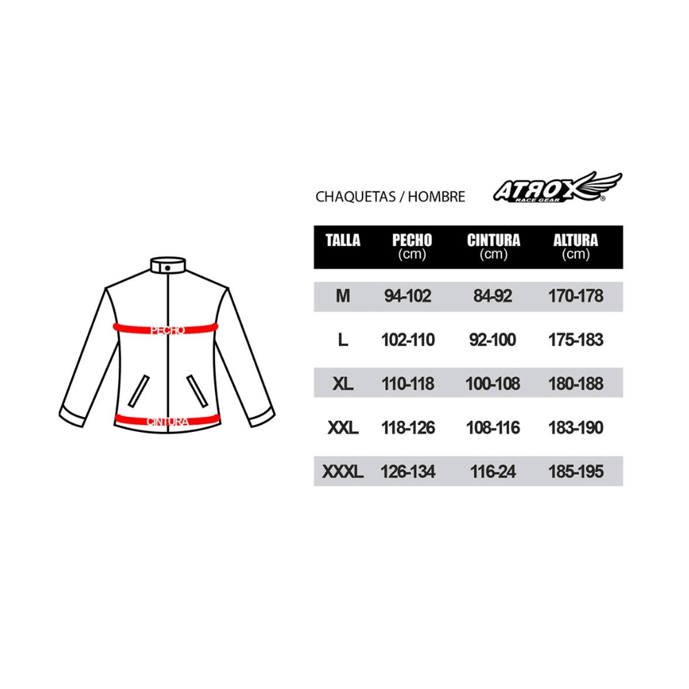 CHAQUETA ATROX TORC CE-2130 HOMBRE NEGRA ROJA6