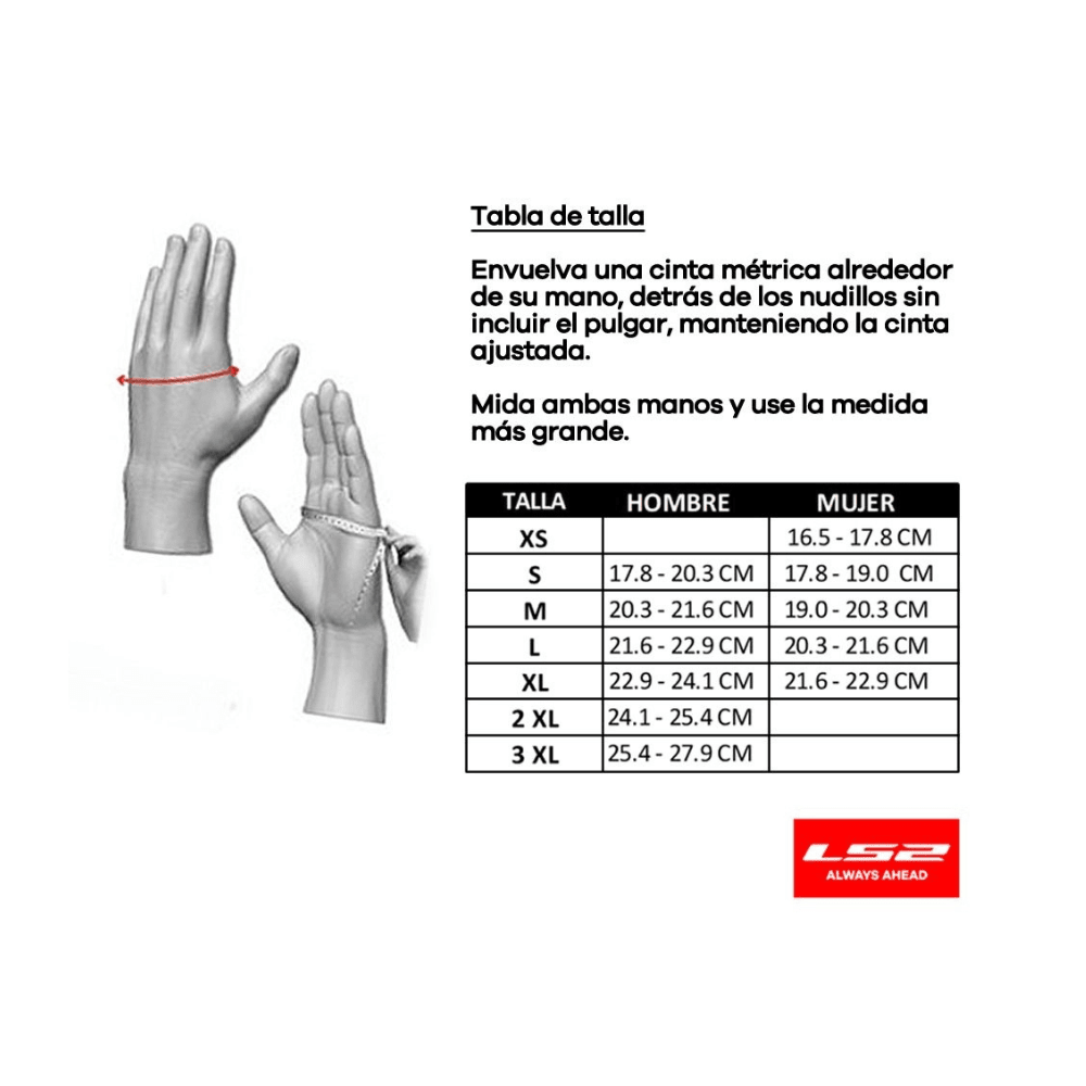 GUANTES PARA MOTO LS2 URBS II NEGRO IMPERMEABLES4