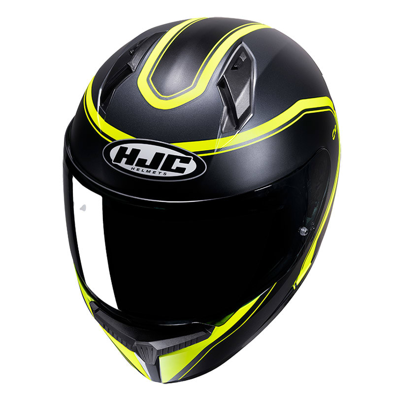 CASCO HJC C10 ELIE NEGRO AMARILLO FLÚOR | CASCO INTEGRAL CERTIFICADO ECE 22.062