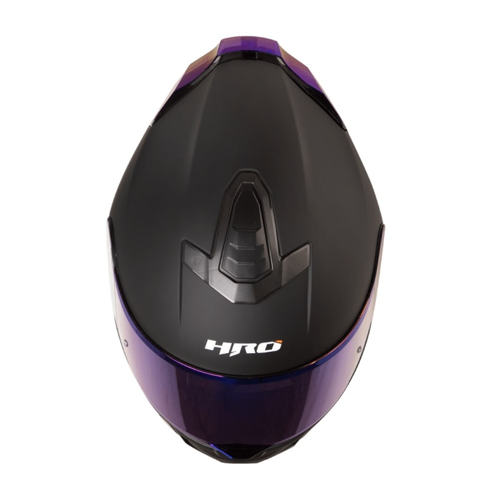 CASCO HRO 506 SOLID NEGRO AZUL INTEGRAL NORMA DOT 3CV | SEGURIDAD Y ESTILO DEPORTIVO3