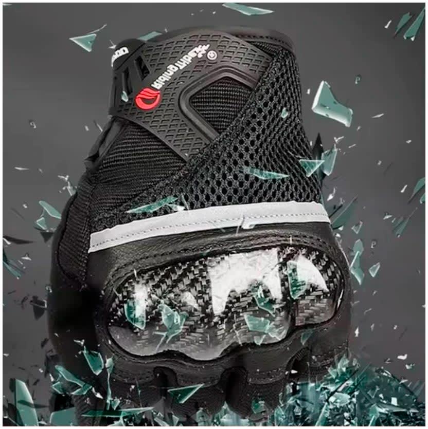 Guantes Pro-biker Verano Nudillo Fibra Carbono Negro3