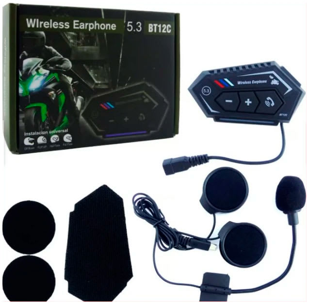 bluetooth Para Casco Modelo BT-12C 5.31