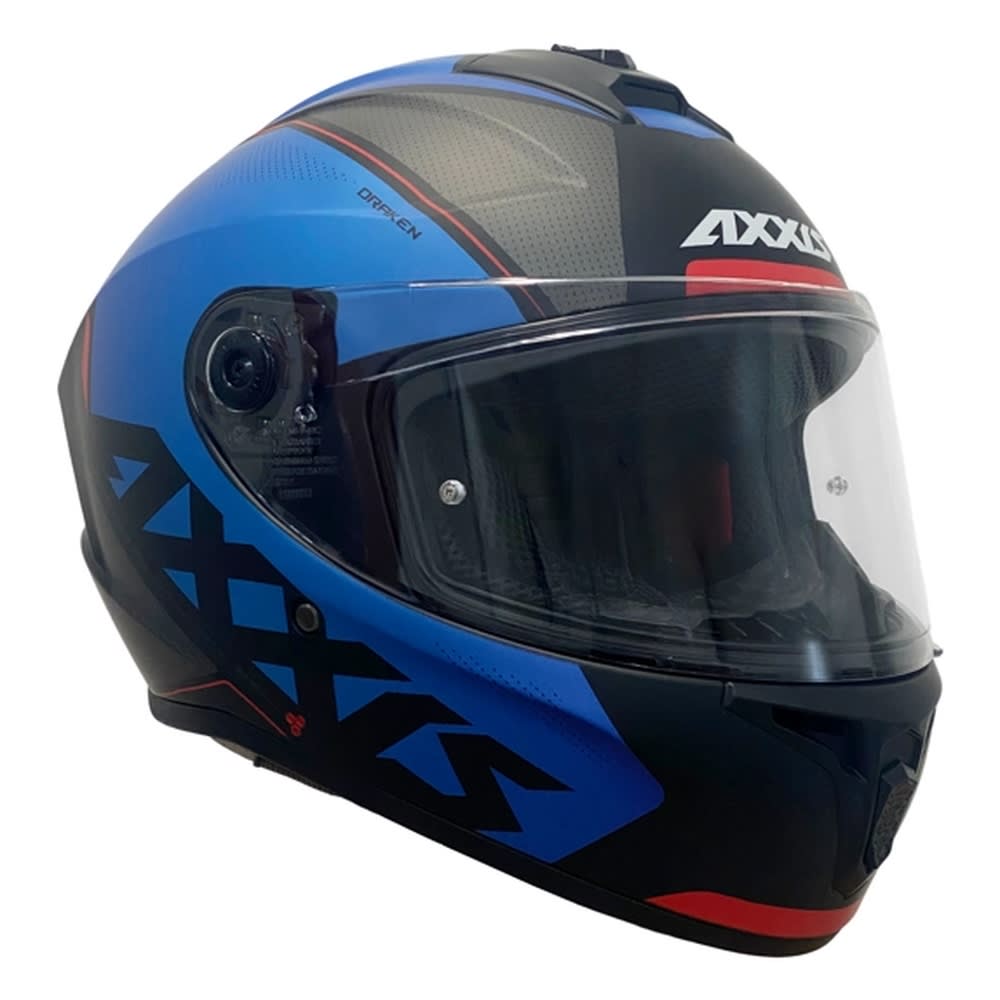 CASCO AXXIS FF112D DRAKEN S GEAR E7 AZUL MATE | CASCO INTEGRAL CERTIFICADO ECE 22.062