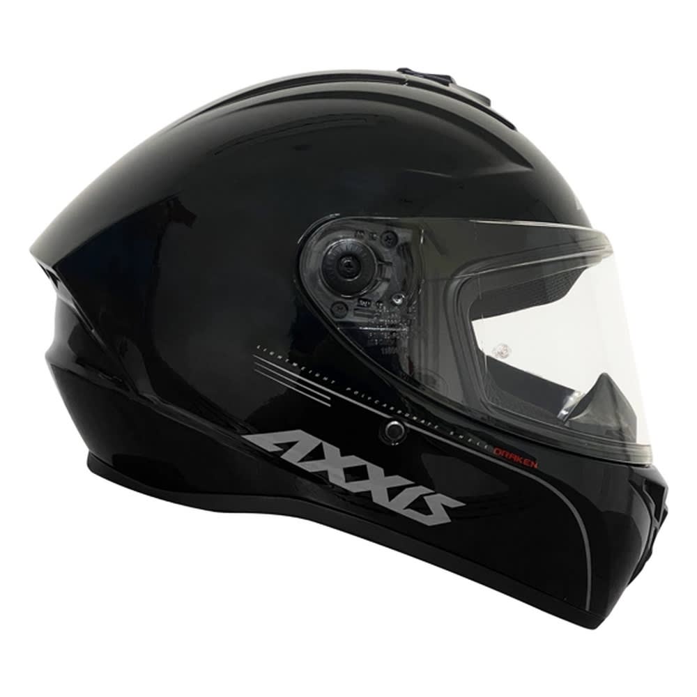 CASCO AXXIS FF112D DRAKEN S SOLID NEGRO BRILLANTE | CASCO INTEGRAL CERTIFICADO ECE 22.065