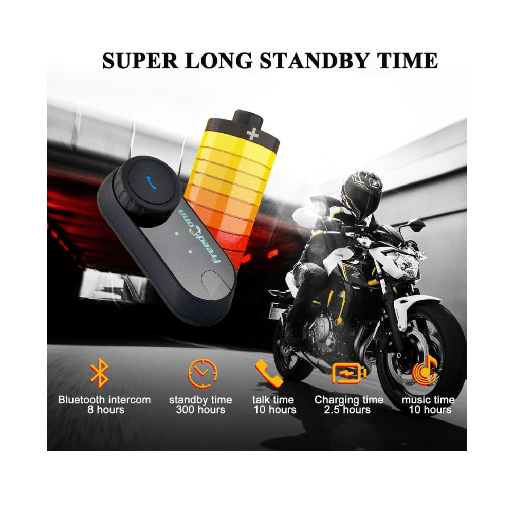 INTERCOMUNICADOR PARA CASCO MOTO FREEDCONN T-COM VB BLUETOOTH 5.0 CON RADIO FM4