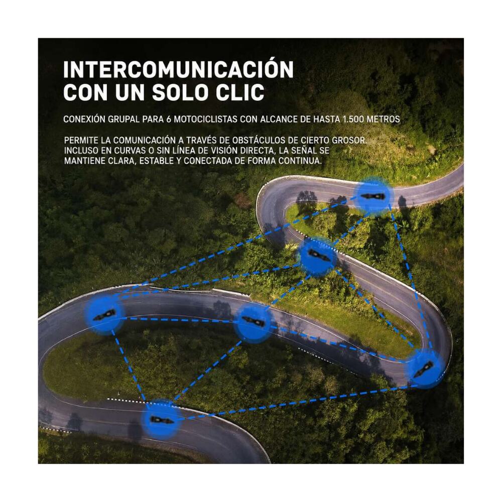 INTERCOMUNICADOR PARA CASCO FREEDCONN HERO BLUETOOTH 5.1 IP679