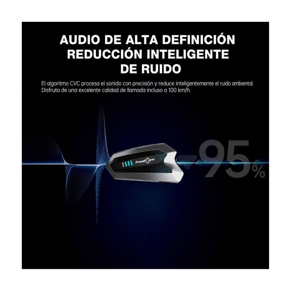 INTERCOMUNICADOR PARA CASCO FREEDCONN HERO BLUETOOTH 5.1 IP675