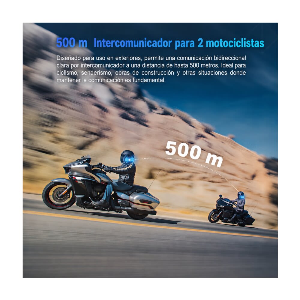 INTERCOMUNICADOR MANOS LIBRES FREEDCONN KY V2 BLUETOOTH 6.0 IP653