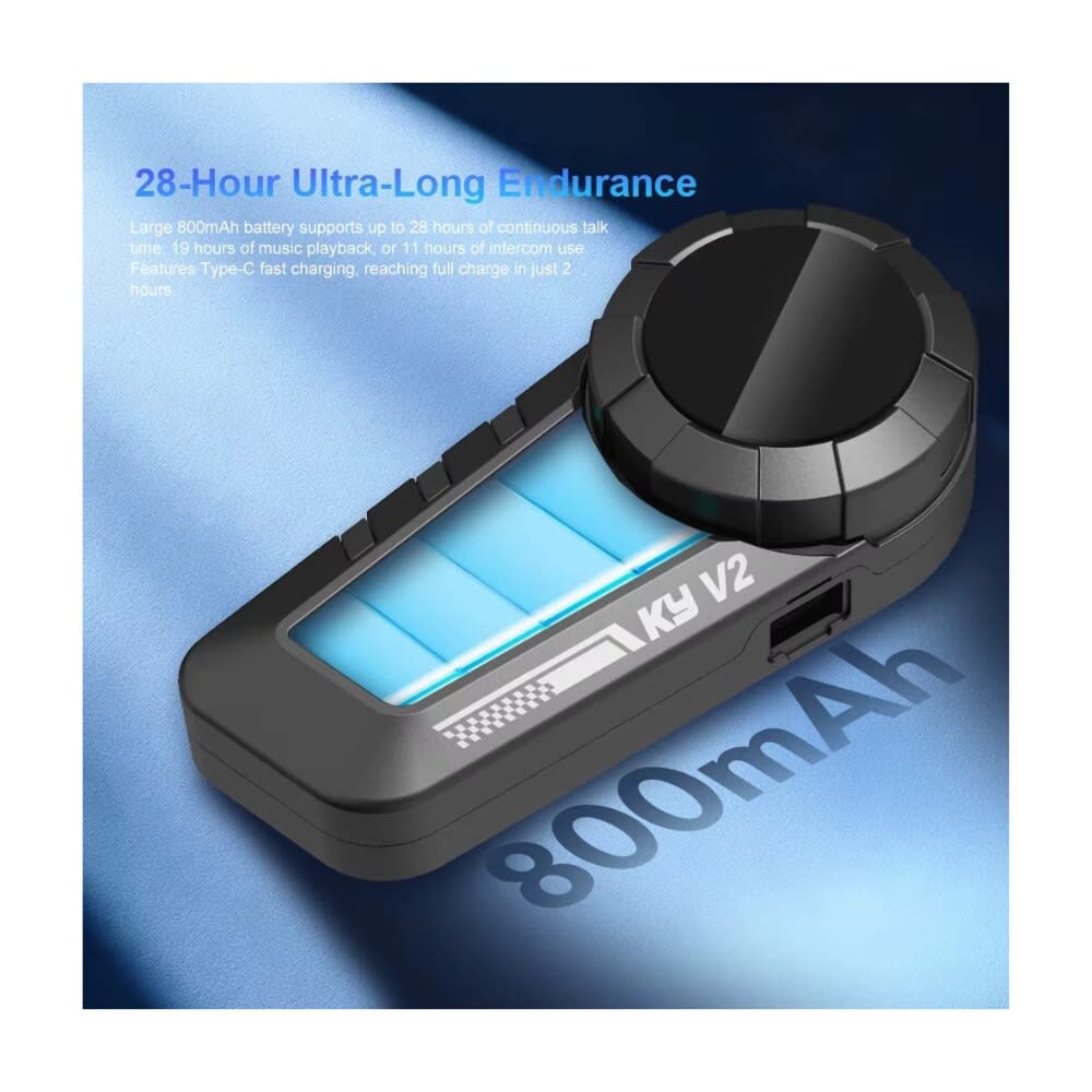 INTERCOMUNICADOR MANOS LIBRES FREEDCONN KY V2 BLUETOOTH 6.0 IP658