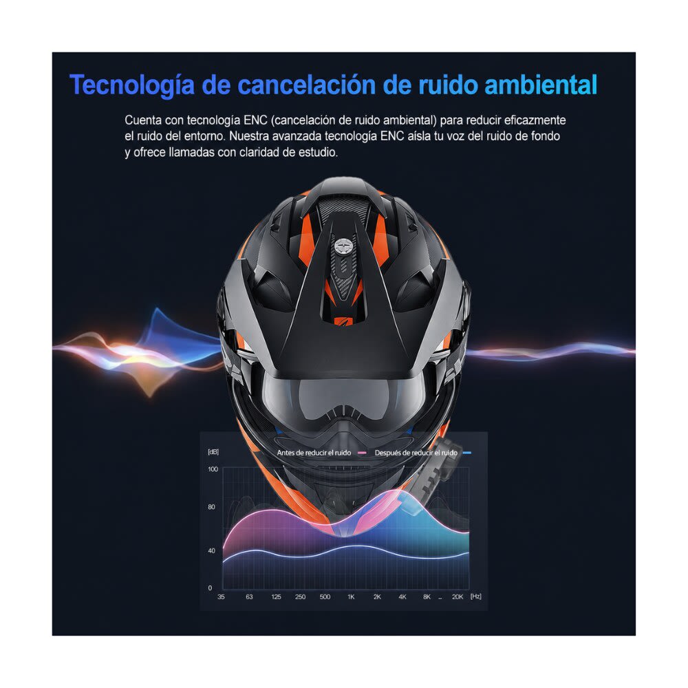 INTERCOMUNICADOR MANOS LIBRES FREEDCONN KY V2 BLUETOOTH 6.0 IP654