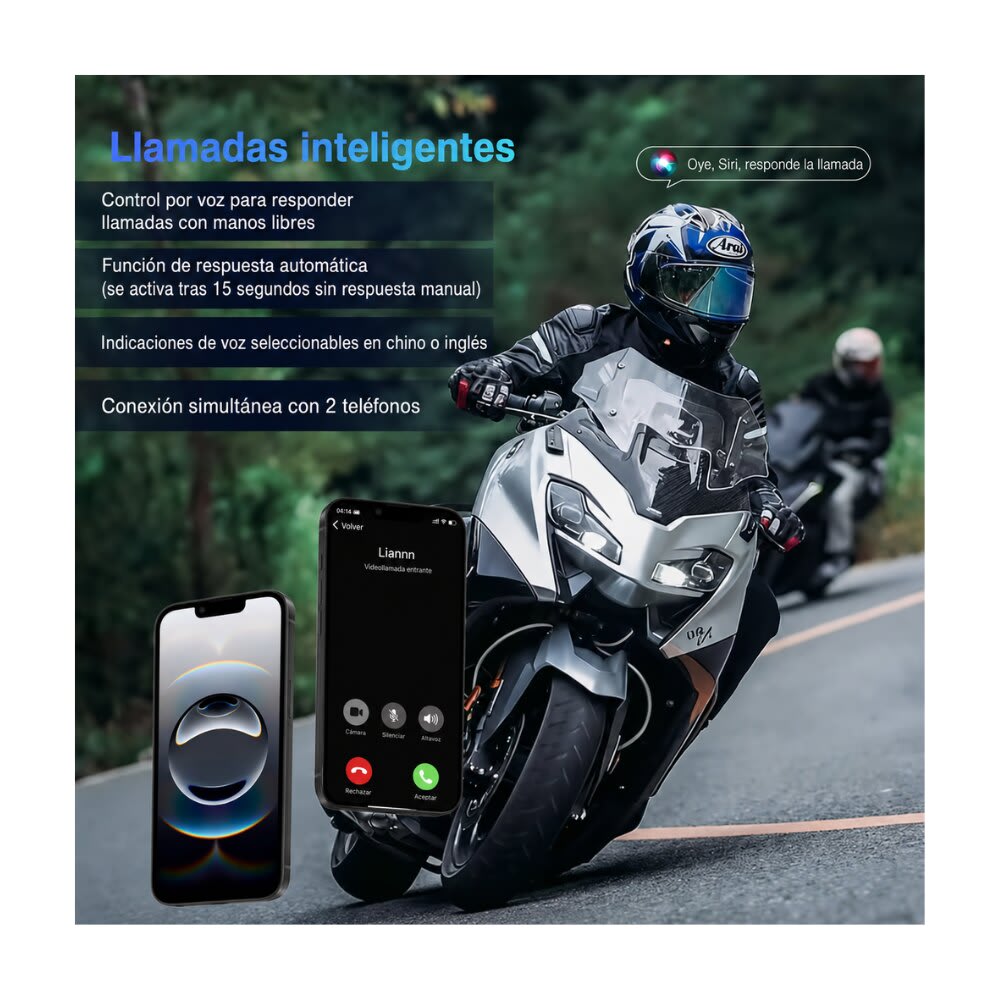 INTERCOMUNICADOR MANOS LIBRES FREEDCONN KY V2 BLUETOOTH 6.0 IP655