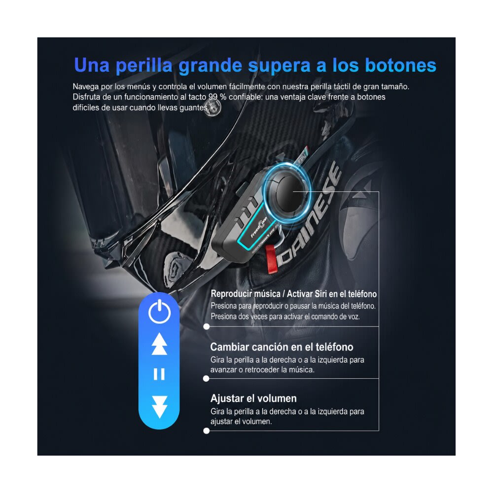 INTERCOMUNICADOR MANOS LIBRES FREEDCONN KY V2 BLUETOOTH 6.0 IP657