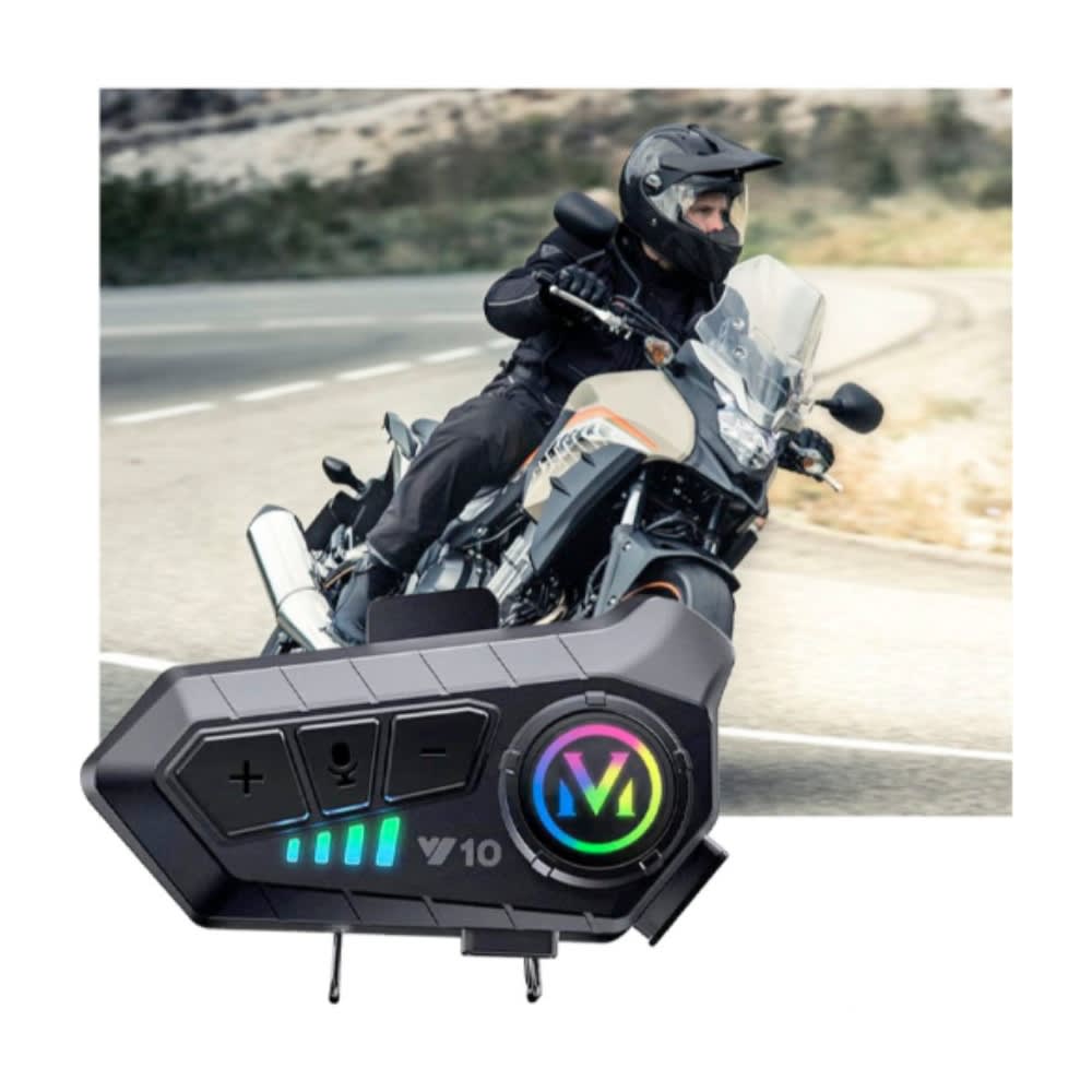NTERCOMUNICADOR BLUETOOTH PARA CASCO Y-10 RECARGABLE CON LUZ3