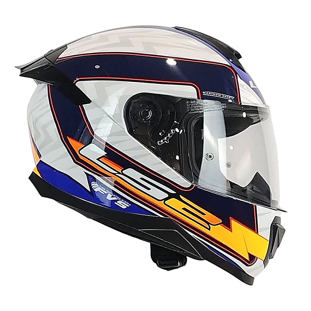 CASCO INTEGRAL LS2 FF802 FLASH II ENERGY NEGRO MORA BLANCO | PROTECCIÓN PARA CADA RUTA3