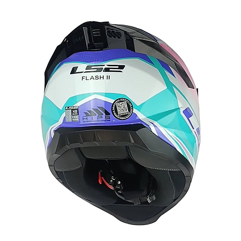 CASCO LS2 FF802 FLASH II IMPACT BLANCO ROSA CELESTE | CERTIFICADO ECE 22.065