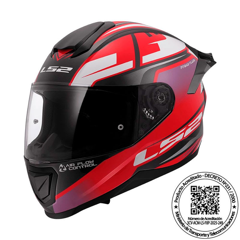 CASCO LS2 FF802 FLASH II IMPACT ROJO BLANCO1