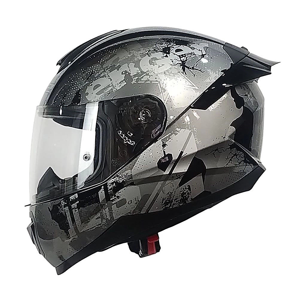 CASCO LS2 FF802 FLASH II POWER NEGRO SILVER | CERTIFICADO ECE 22.064