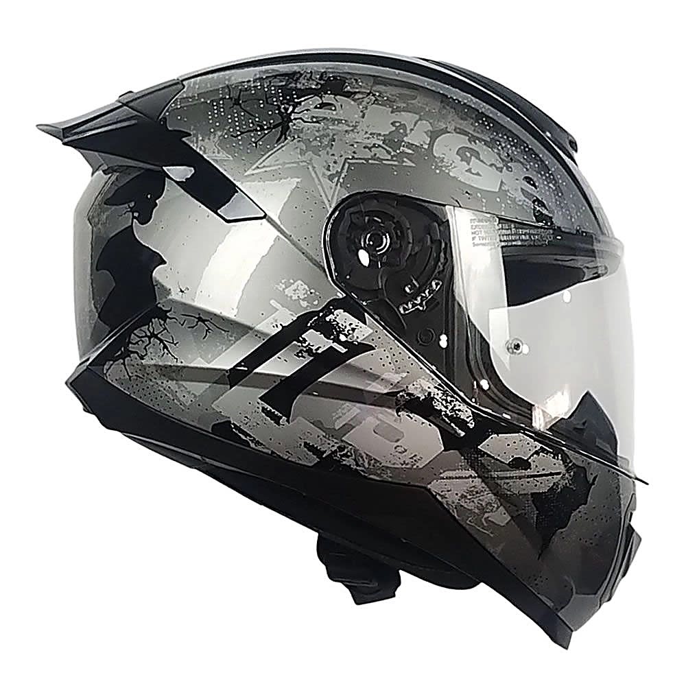 CASCO LS2 FF802 FLASH II POWER NEGRO SILVER | CERTIFICADO ECE 22.066