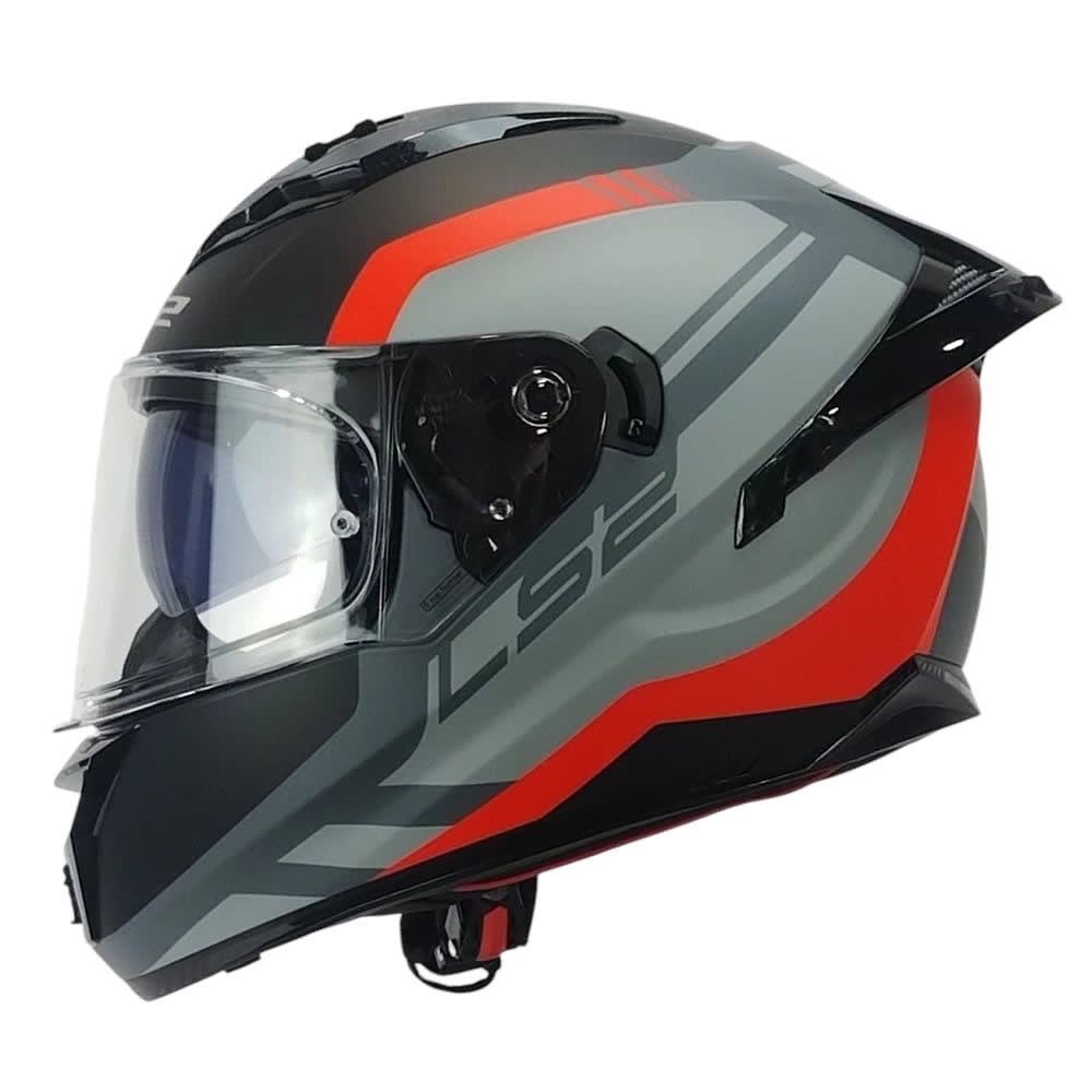 CASCO LS2 FF806 FUSION BLURE GRIS ROJO MATE | SEGURIDAD DE ALTO NIVEL2