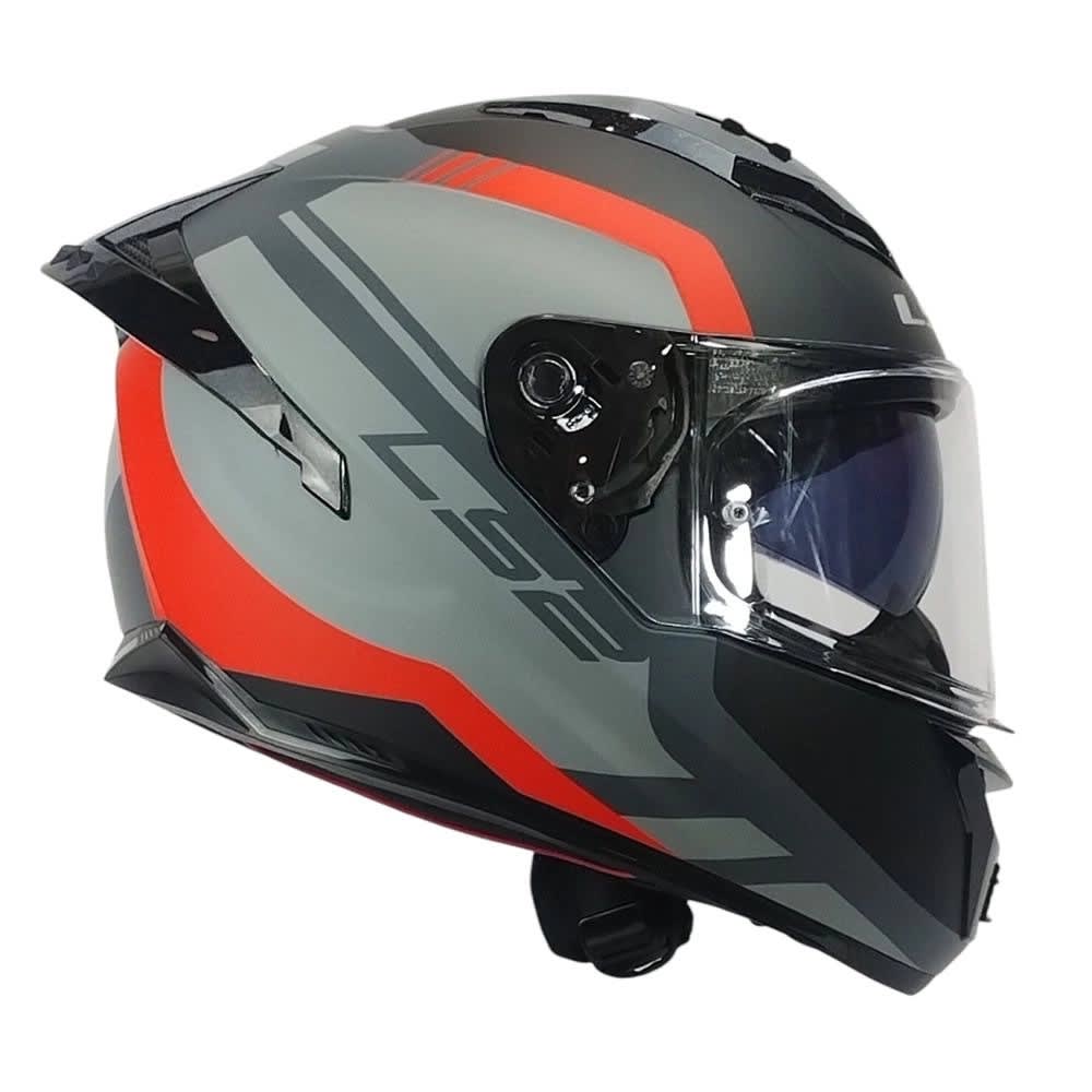 CASCO LS2 FF806 FUSION BLURE GRIS ROJO MATE | SEGURIDAD DE ALTO NIVEL3