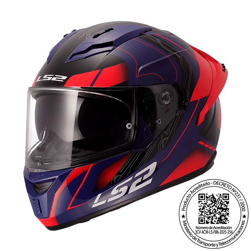CASCO LS2 FF806 FUSION NEXUS AZUL ROJO MATE1