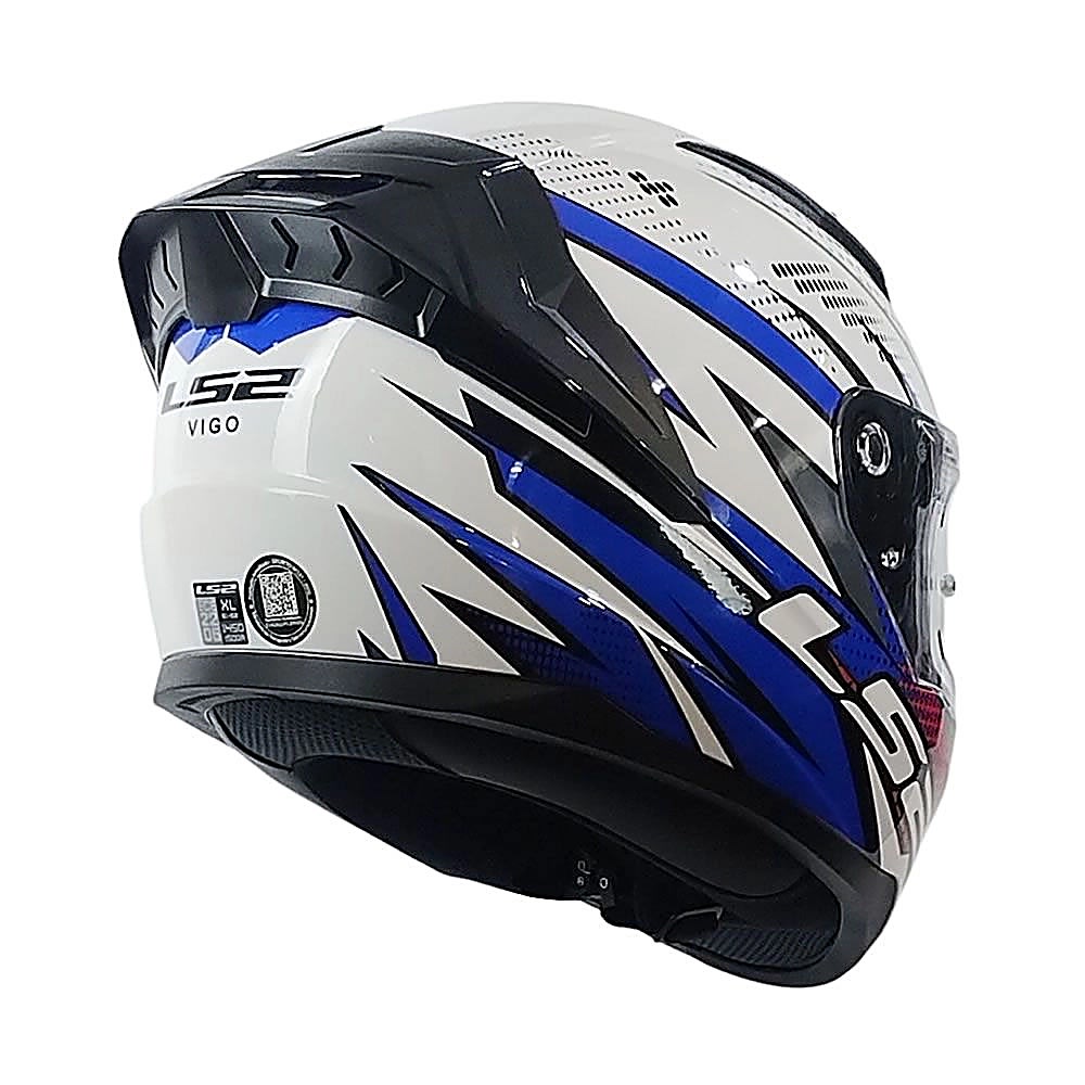 CASCO LS2 FF810 VIGO FLIGHT BLANCO AZUL ROJO | CERTIFICADO ECE 22.062