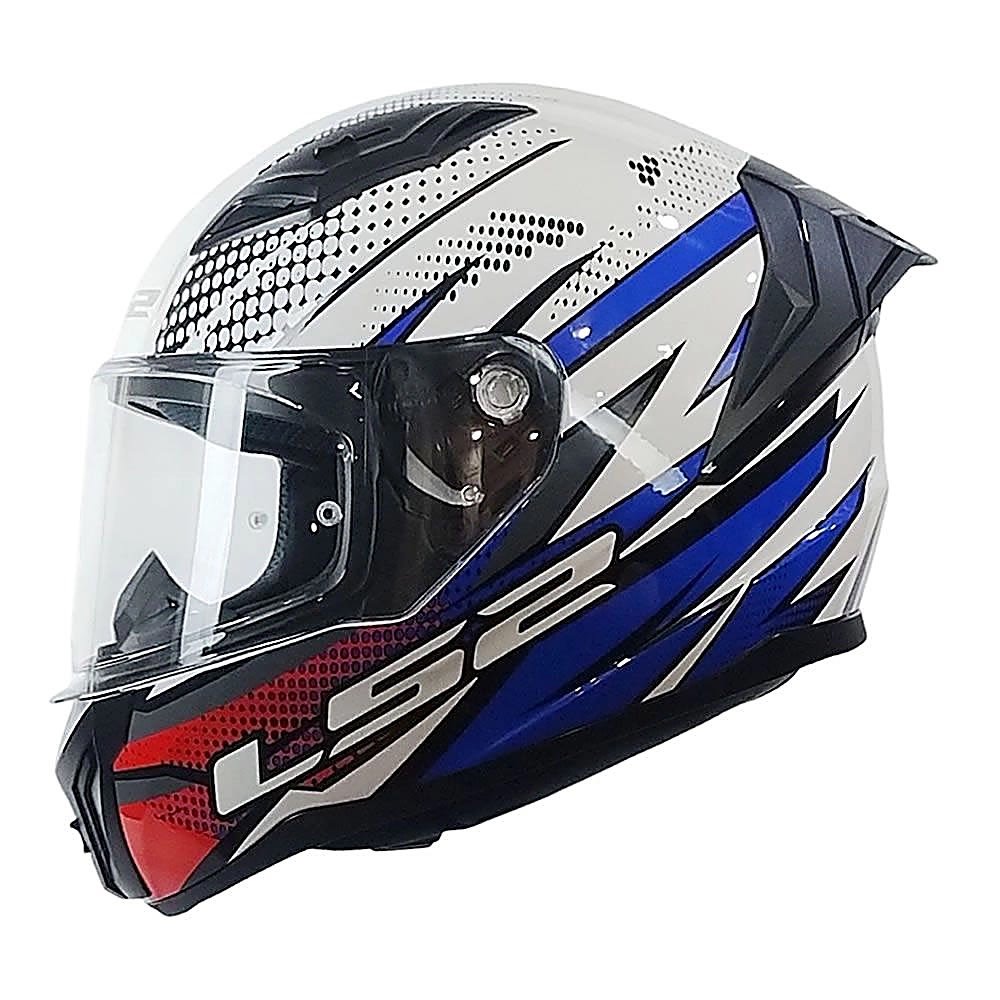CASCO LS2 FF810 VIGO FLIGHT BLANCO AZUL ROJO | CERTIFICADO ECE 22.064